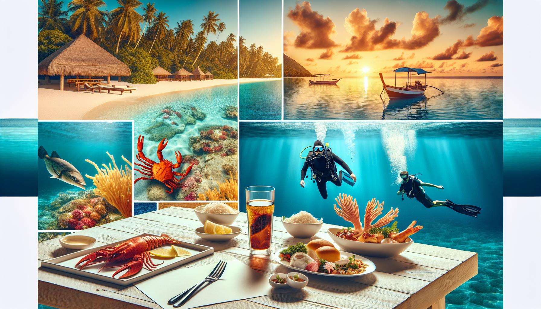 Tropical Paradise with Underwater Adventure and Seafood Dining