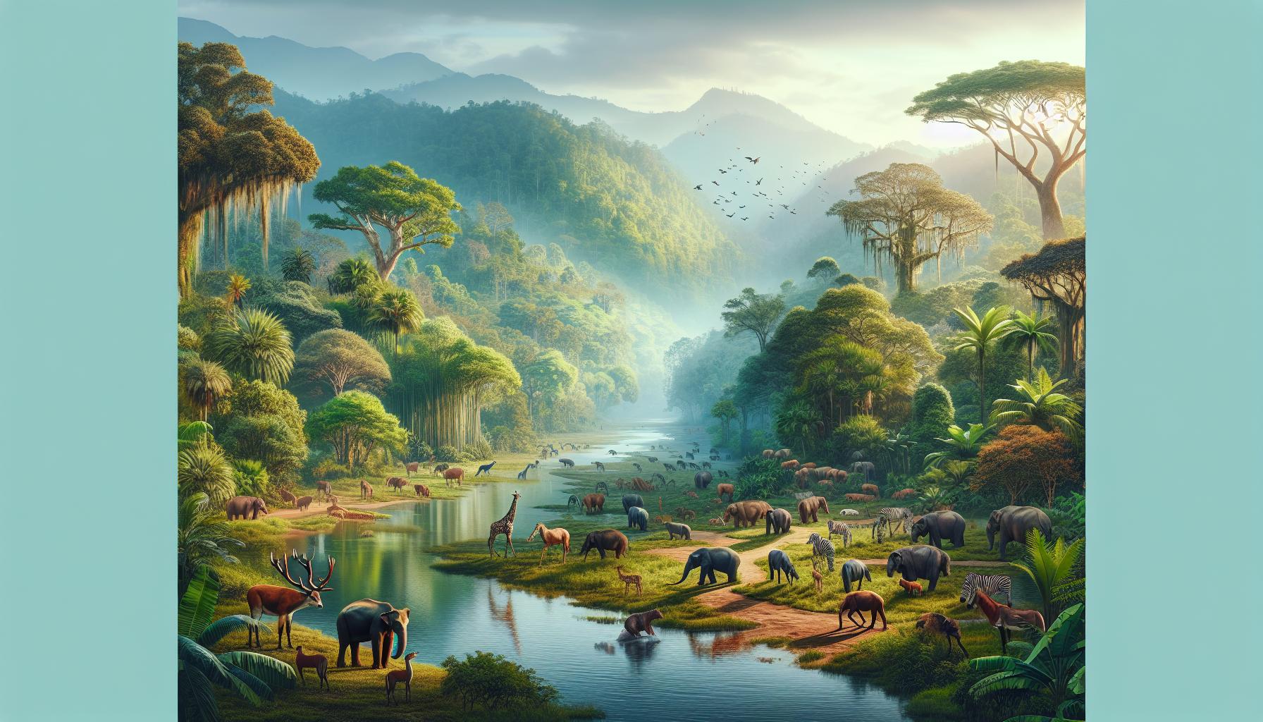 vibrant-safari-scene-with-diverse-wildlife-in-lush-forest-setting